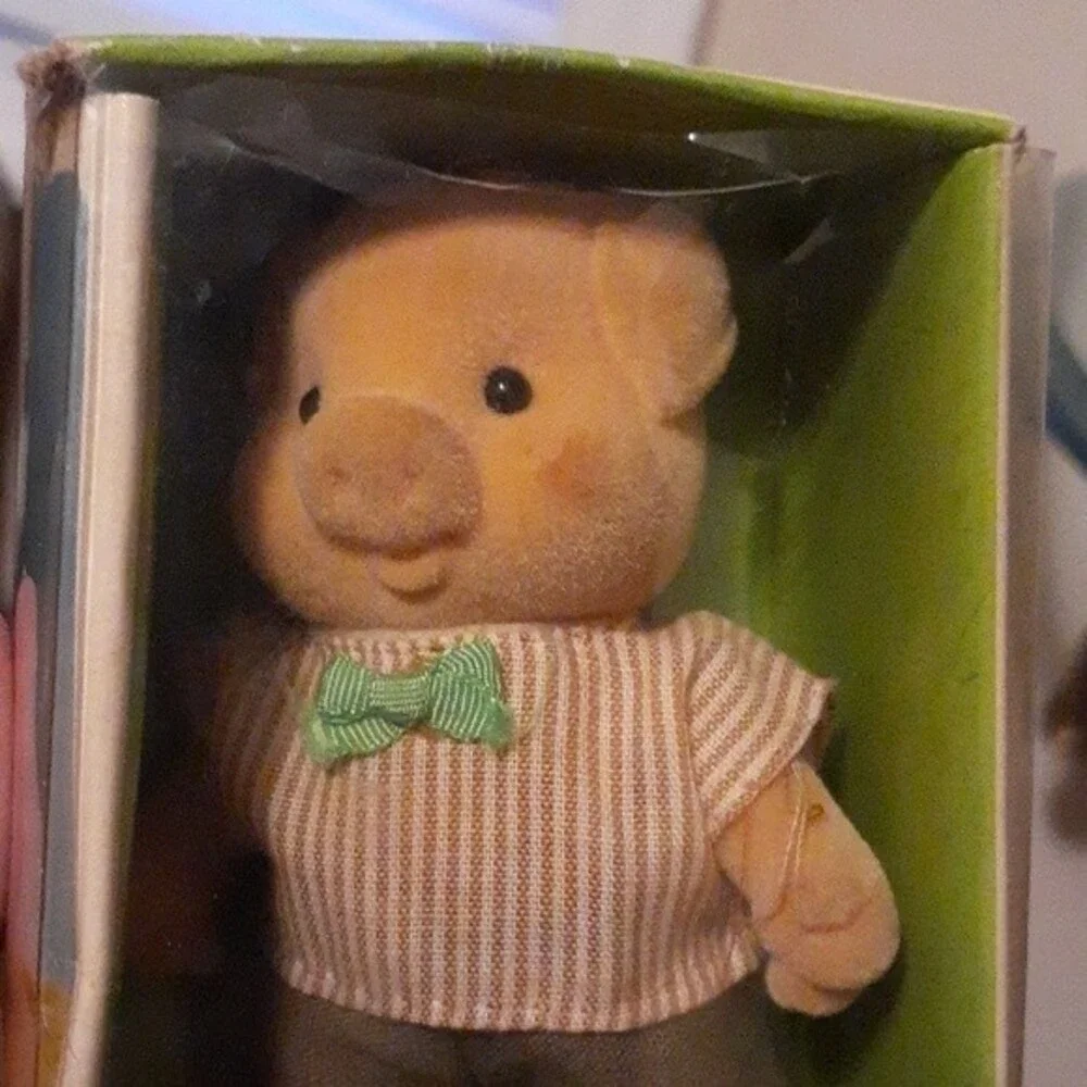 Simba Papa Grunz Paul Pig Family Barenwald simba animal figurine toy vintage